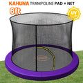 Kahuna 6ft Trampoline Pad Net Purple