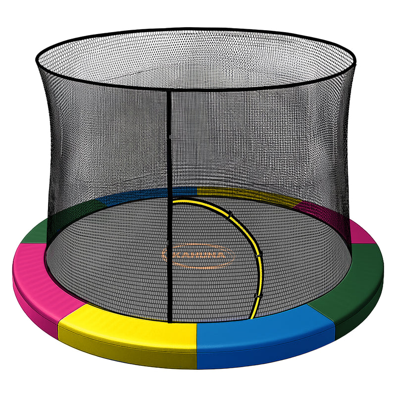 Kahuna 6ft Trampoline Pad Net Rainbow | MyHappyGift