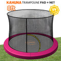 Kahuna 8ft Trampoline Pad Net Pink Replacement Safety Cover