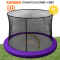Kahuna 8ft Trampoline Pad Net Purple