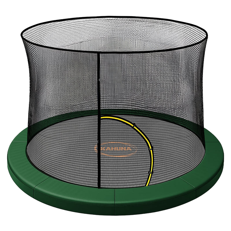 Kahuna 10ft Trampoline Pad Net Green