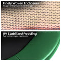 Kahuna 10ft Trampoline Pad Net Green