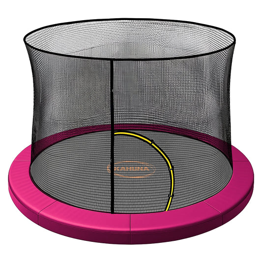 Kahuna 12ft Trampoline Pad Net Pink