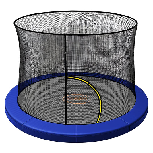 Kahuna 14ft Trampoline Pad and Net - Blue