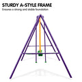 Kahuna Kids 4-Seater Swing Set Purple Green