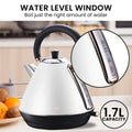 Pronti Kettle Toaster Espresso Machine 1.2L White Rose Gold Set