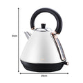 Pronti 1.7L Rose Trim Kettle White