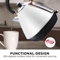 Pronti 1.7L Rose Trim Kettle White