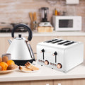 Pronti 1.7L Rose Trim Kettle White