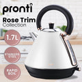 Pronti 1.7L Rose Trim Kettle White