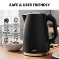 Pronti Electric Kettle 1.7L Silver Noir Stainless Steel