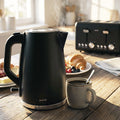 Pronti Electric Kettle 1.7L Silver Noir Stainless Steel