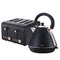 Pronti Rose Toaster Kettle Bundle Black 2Pc Set