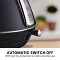 Pronti Rose Toaster Kettle Bundle Black 2Pc Set