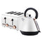 Pronti Rose Toaster Kettle Bundle White 2 Piece Set