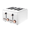 Pronti Rose Toaster Kettle Bundle White 2 Piece Set