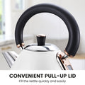 Pronti Rose Toaster Kettle Bundle White 2 Piece Set