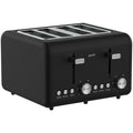 Pronti 4 Slice Toaster & Kettle Bundle Silver Noir 2 Piece Set