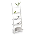 Sarantino Aster 5 Tier Ladder Shelf White