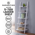 Sarantino Aster 5 Tier Ladder Shelf White