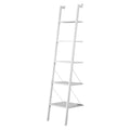 Sarantino Amelia 5-Tier Ladder Shelf White