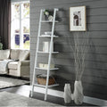 Sarantino Amelia 5-Tier Ladder Shelf White