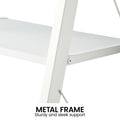 Sarantino Amelia 5-Tier Ladder Shelf White