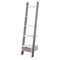 Sarantino Mira 5-Tier Ladder Shelf White Grey Oak