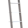 Sarantino Mira 5-Tier Ladder Shelf White Grey Oak