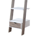 Sarantino Mira 5-Tier Ladder Shelf White Grey Oak