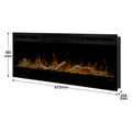 Dimplex 74in Linear Electric Fireplace Driftwood River Rock