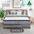 Laura Hill Essential Double Mattress Australian Made 5-Zone Pocket Spring High-Density Foam Bed