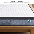 Laura Hill Essential Double Mattress Australian Made 5-Zone Pocket Spring High-Density Foam Bed
