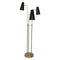 Sarantino 3 Metal Shade Floor Lamp Standing Light