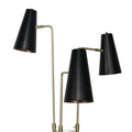 Sarantino 3 Metal Shade Floor Lamp Standing Light