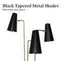 Sarantino 3 Metal Shade Floor Lamp Standing Light