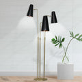 Sarantino 3 Metal Shade Floor Lamp Standing Light
