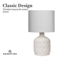 Sarantino Ceramic Table Lamp Cream