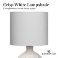 Sarantino Ceramic Table Lamp Cream