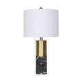 Sarantino Metal Marble Table Lamp Black