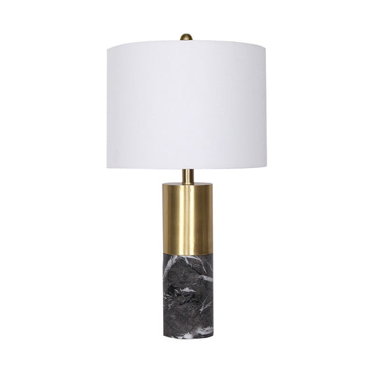 Sarantino Metal Marble Table Lamp Black