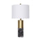 Sarantino Metal Marble Table Lamp Black