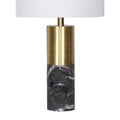 Sarantino Metal Marble Table Lamp Black