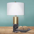 Sarantino Metal Marble Table Lamp Black