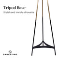 Sarantino Metal Tripod Electric Floor Lamp Gradient