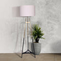 Sarantino Metal Tripod Electric Floor Lamp Gradient