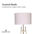 Sarantino Metal Tripod Electric Floor Lamp Gradient