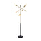 Sarantino 6-Light Sputnik Floor Lamp Metal Black