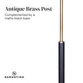 Sarantino 6-Light Sputnik Floor Lamp Metal Black