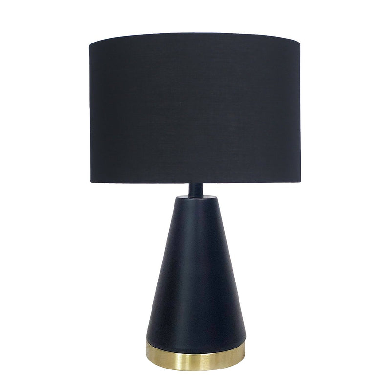 Sarantino Metal Table Lamp Black Gold 60cm